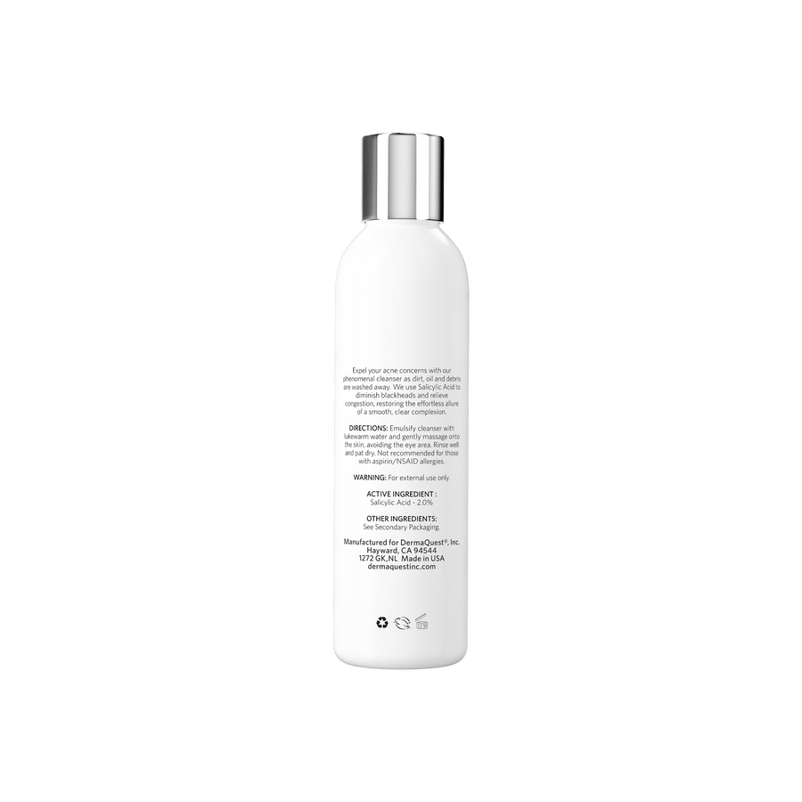DermaClear BHA Cleanser back part 