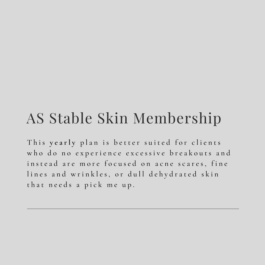 AS Stable Skin Yearly Membership